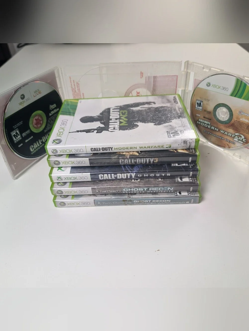 Xbox 360 FPS 7 Game Bundle Call of Duty MW3 Ghosts & Ghost Recon